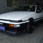 ＡＥ85トレノ３ドア白/黒　20バルブ　セミレス